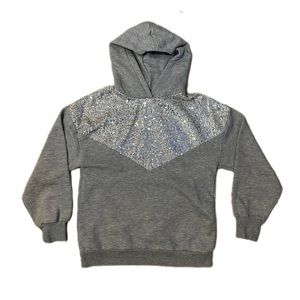 Zara gray hoodie with sequence